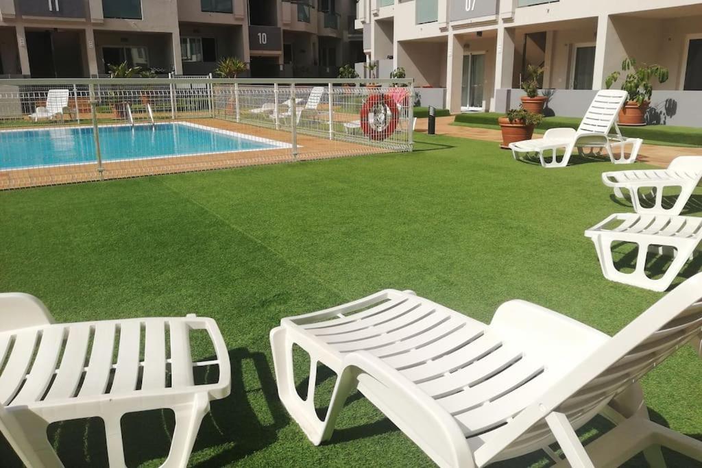 Blue Ocean Corralejo: Sunny Terrace, Pool, Wifi Apartment Exterior photo